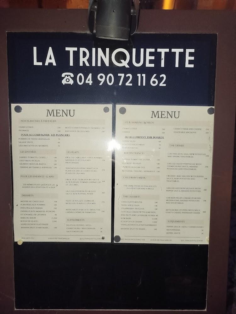 La Trinquette - Menu Image 2
